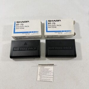 SHARP BT-73‎ 9.6V 1000mAh Camcorder Battery Pack Lot Of 2 UNTESTED